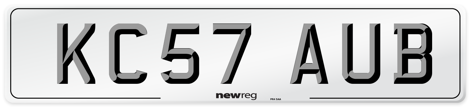 KC57 AUB Number Plate from New Reg